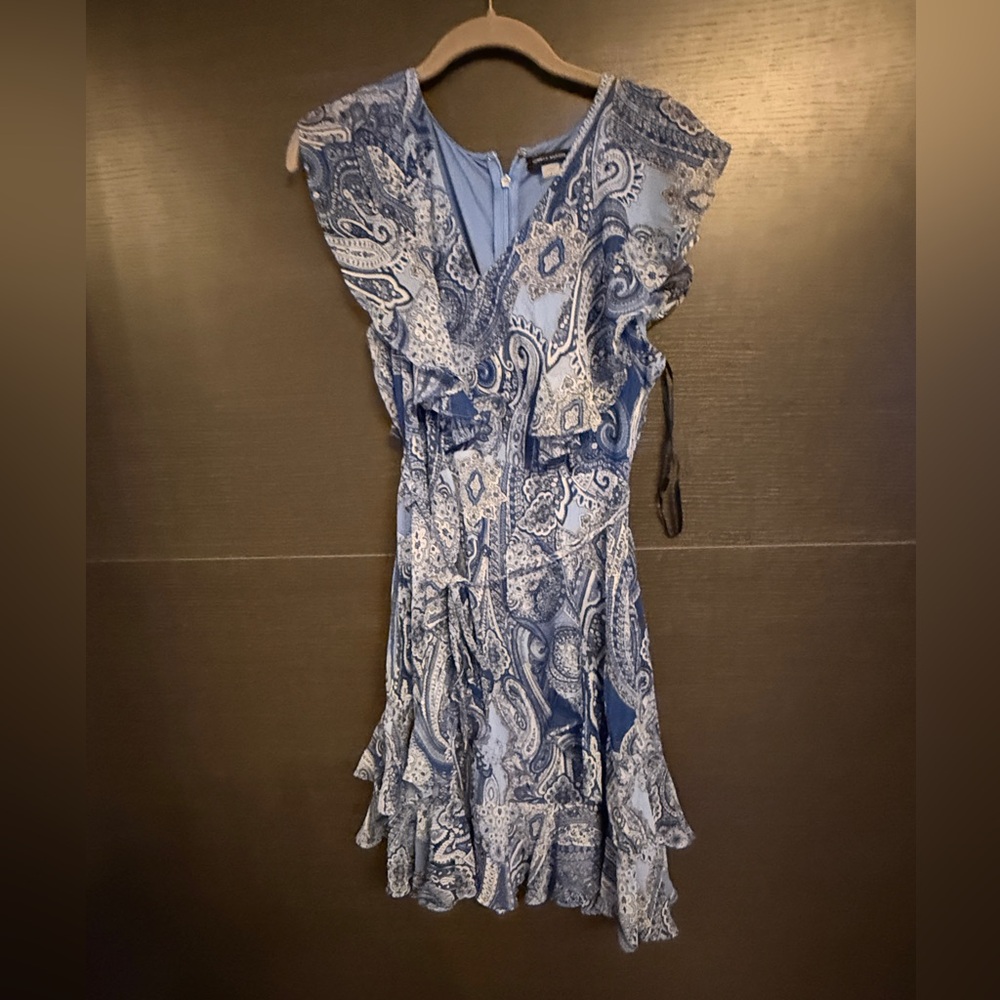 Tommy Hilfiger Blue and White Paisley Blouse